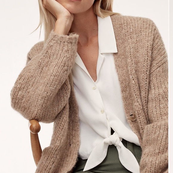 Aritzia Tie-Front Blouse - Picture 3 of 7